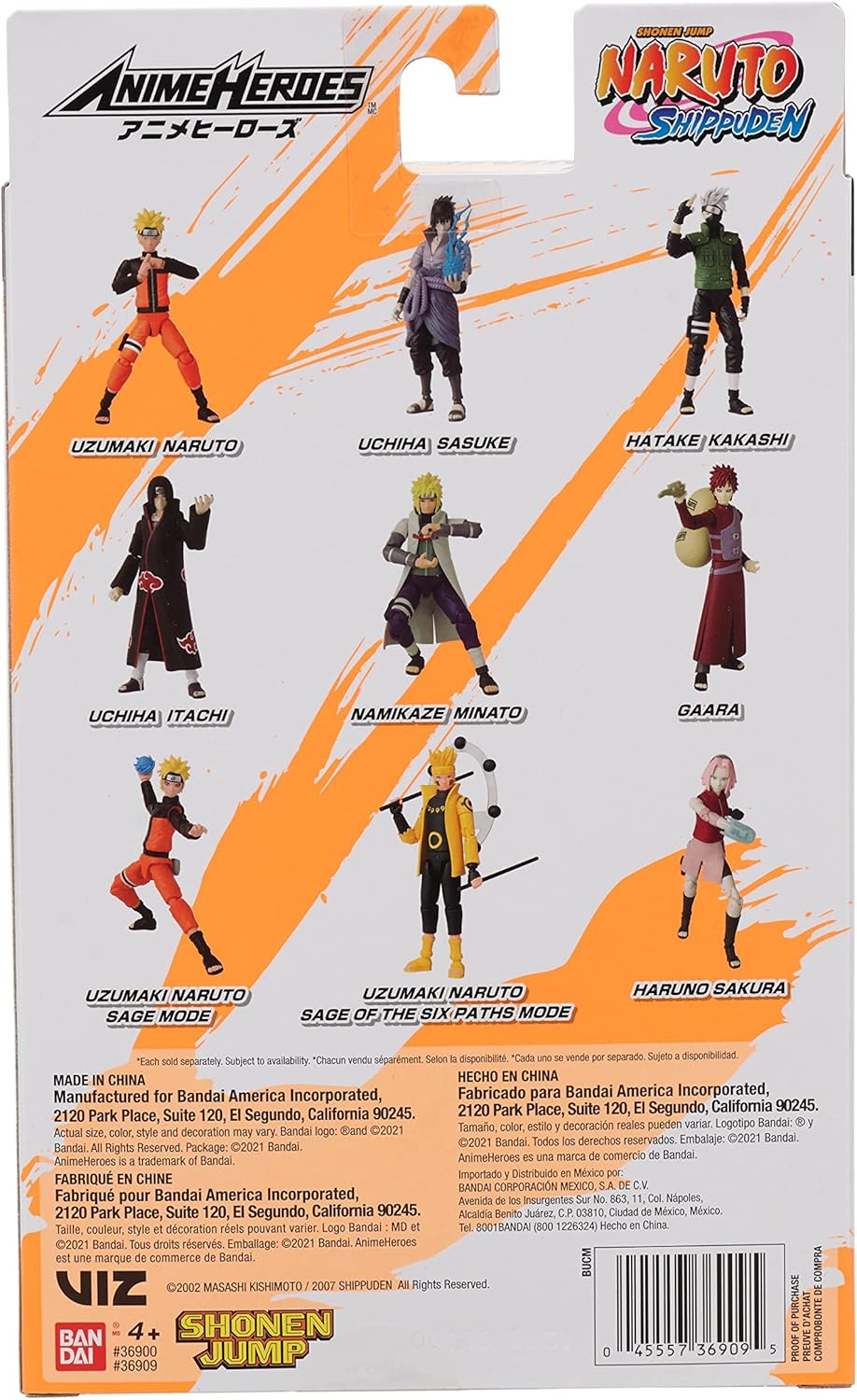 Bandai Anime Heroes Naruto 6" inch Action Figure - Haruno Sakura