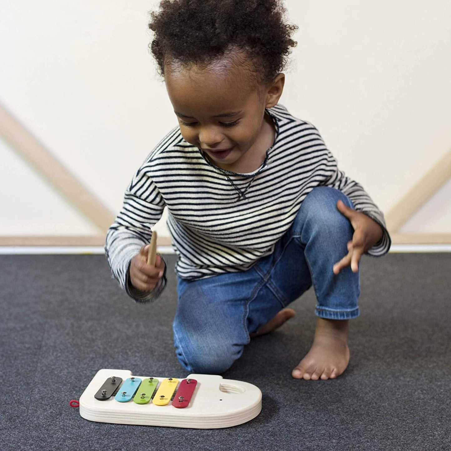 Petit Collage Jumbo Wooden Xylophone Musical Instrument