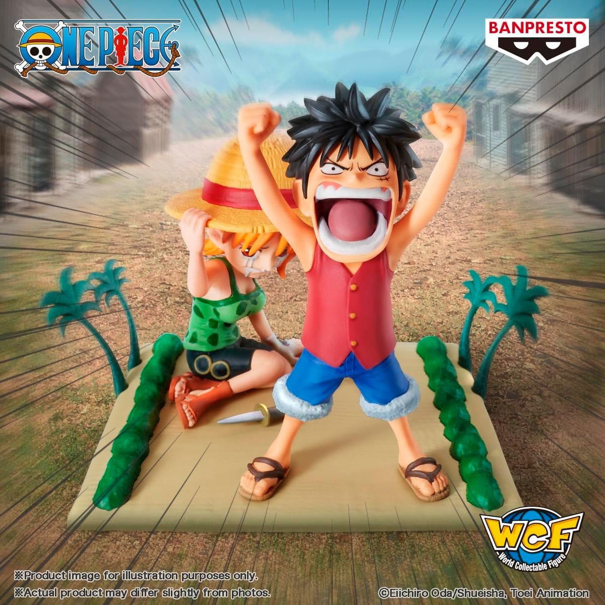 Bandai One Piece World Collectable Figure Log Stories - Monkey D. Luffy & Nami