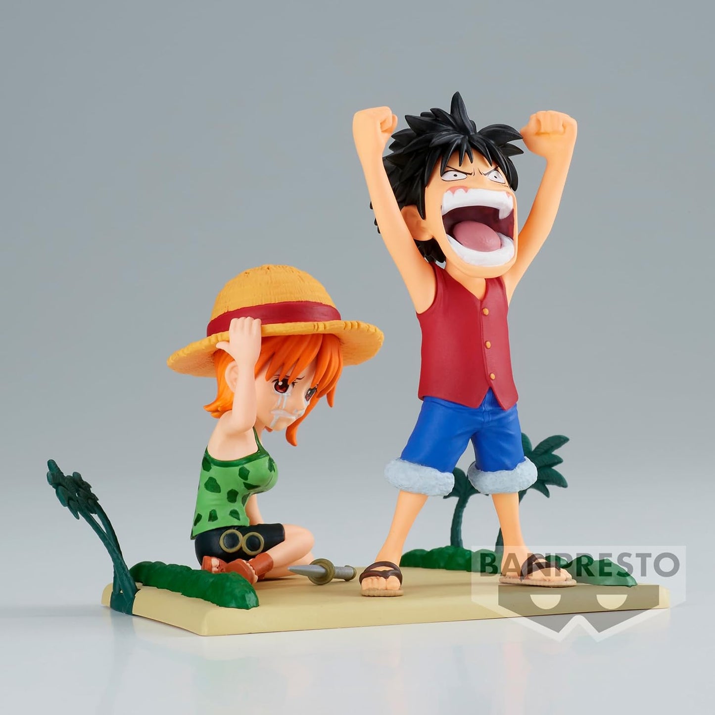 Bandai One Piece World Collectable Figure Log Stories - Monkey D. Luffy & Nami