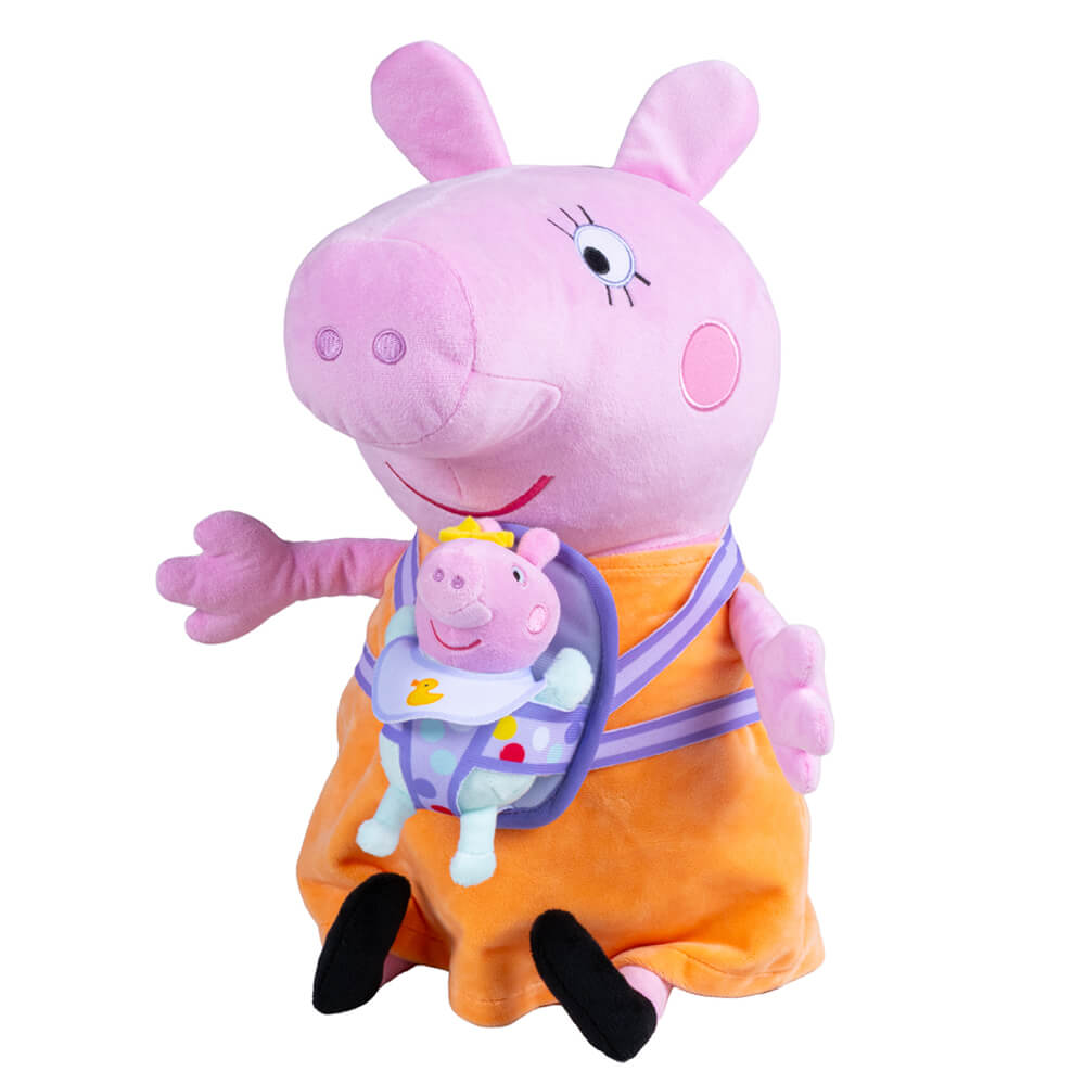 Licensed Peppa Pig: Mummy Pig with Evie 47cm Plush