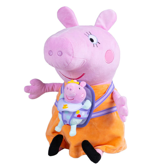 Licensed Peppa Pig: Mummy Pig with Evie 47cm Plush