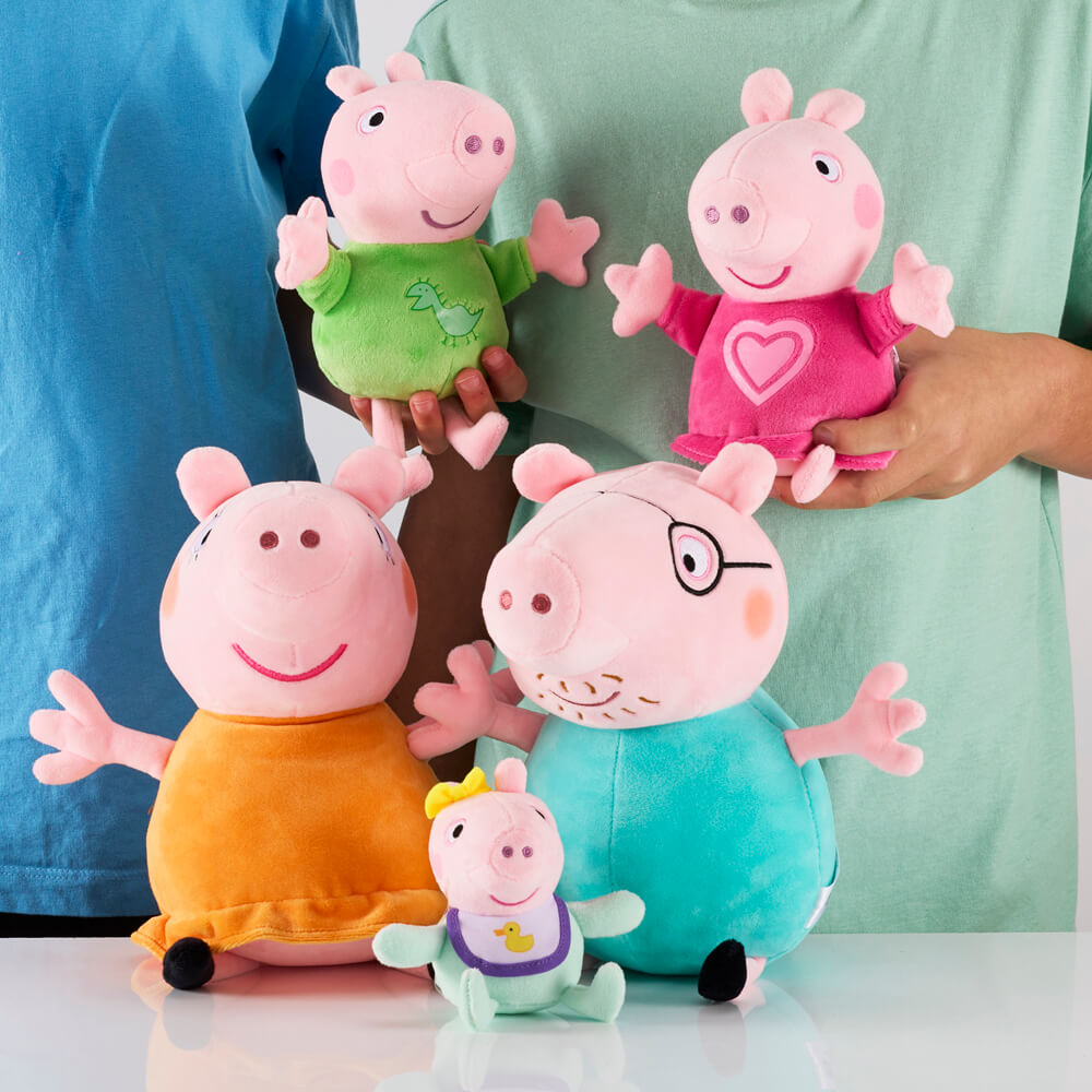 Licensed Peppa Pig Family 5 Piece Plush