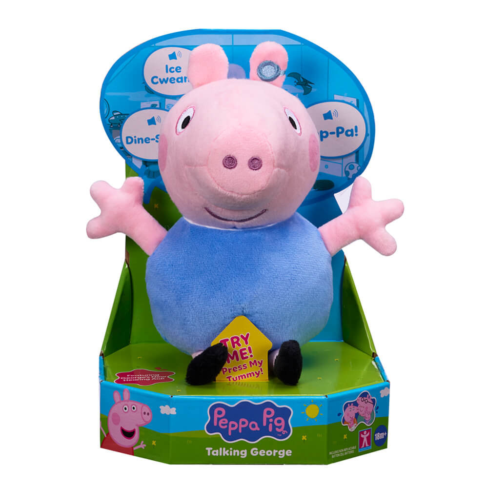 Licensed Peppa Pig: Talking George Plush 20cm