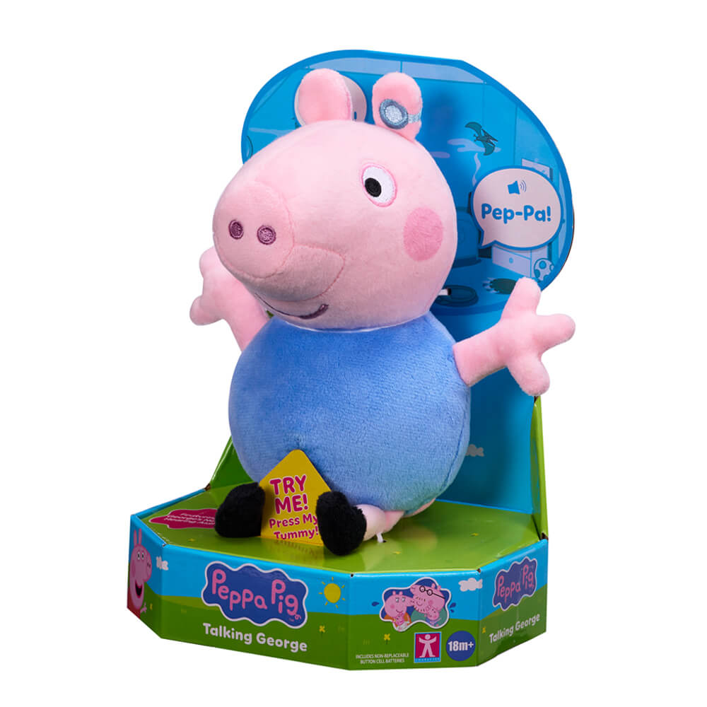 Licensed Peppa Pig: Talking George Plush 20cm