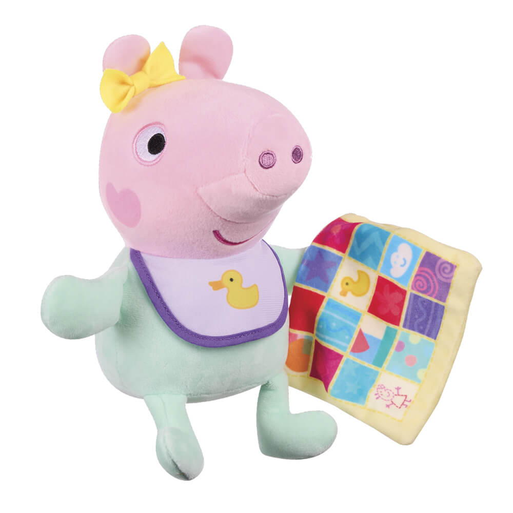 Licensed Peppa Pig - Baby Evie with Blanket 20cm Plush