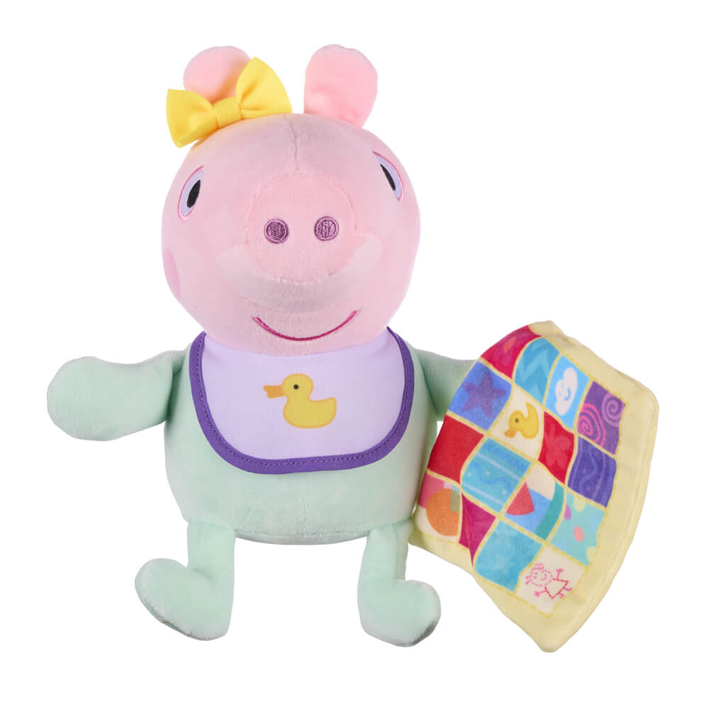 Licensed Peppa Pig - Baby Evie with Blanket 20cm Plush