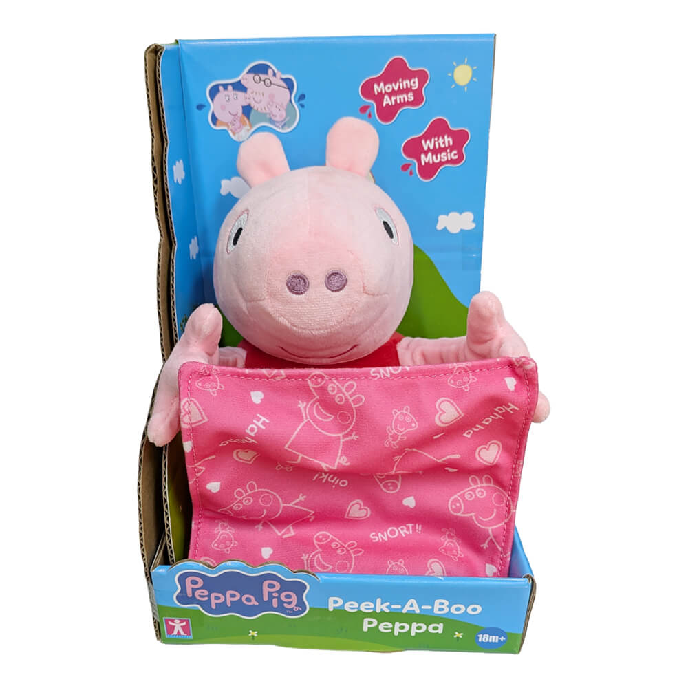 Licensed Peppa Pig Peek a Boo Peppa Pig Plush 19cm