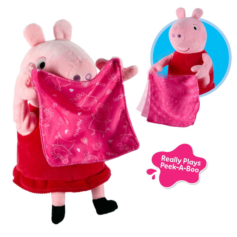 Licensed Peppa Pig Peek a Boo Peppa Pig Plush 19cm
