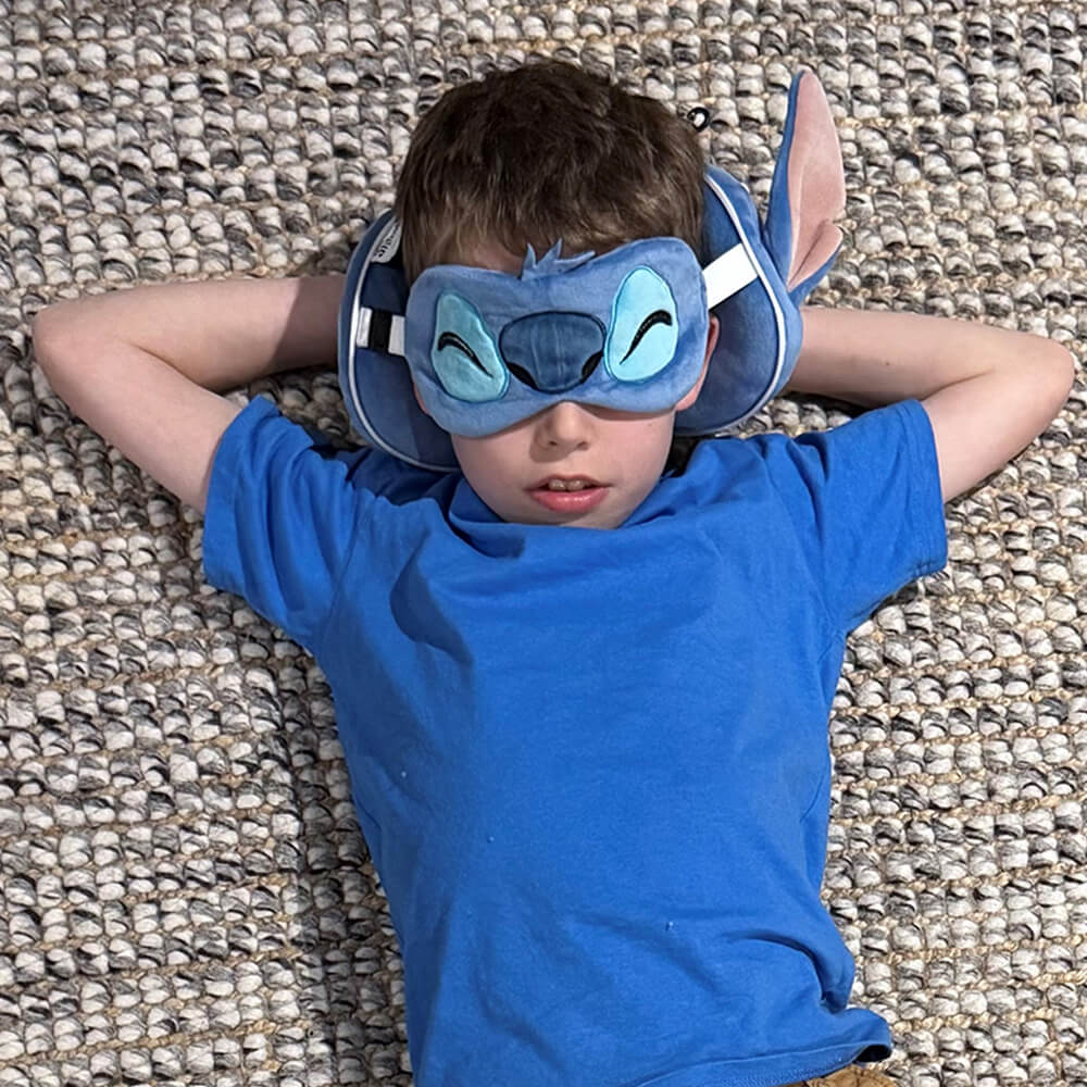 Stitch Travel Pillow & Eye Mask Set