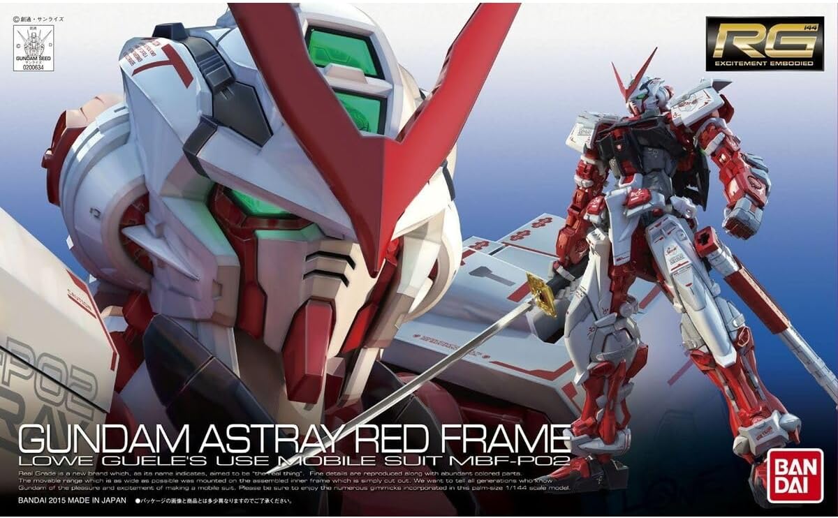 Bandai Gundam - RG 1/144 MBF-P02 Gundam Astray Red Frame Model Kit