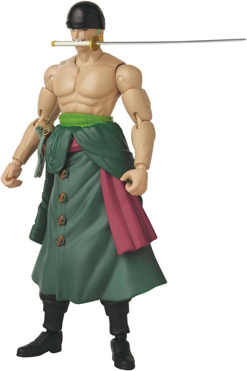 Bandai Anime Heroes One Piece Roronoa Zoro 6.5" Three Sword Style Action Figure