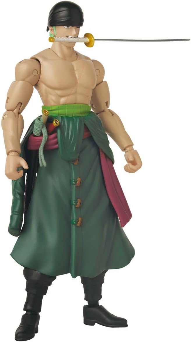 Bandai Anime Heroes One Piece Roronoa Zoro 6.5" Three Sword Style Action Figure