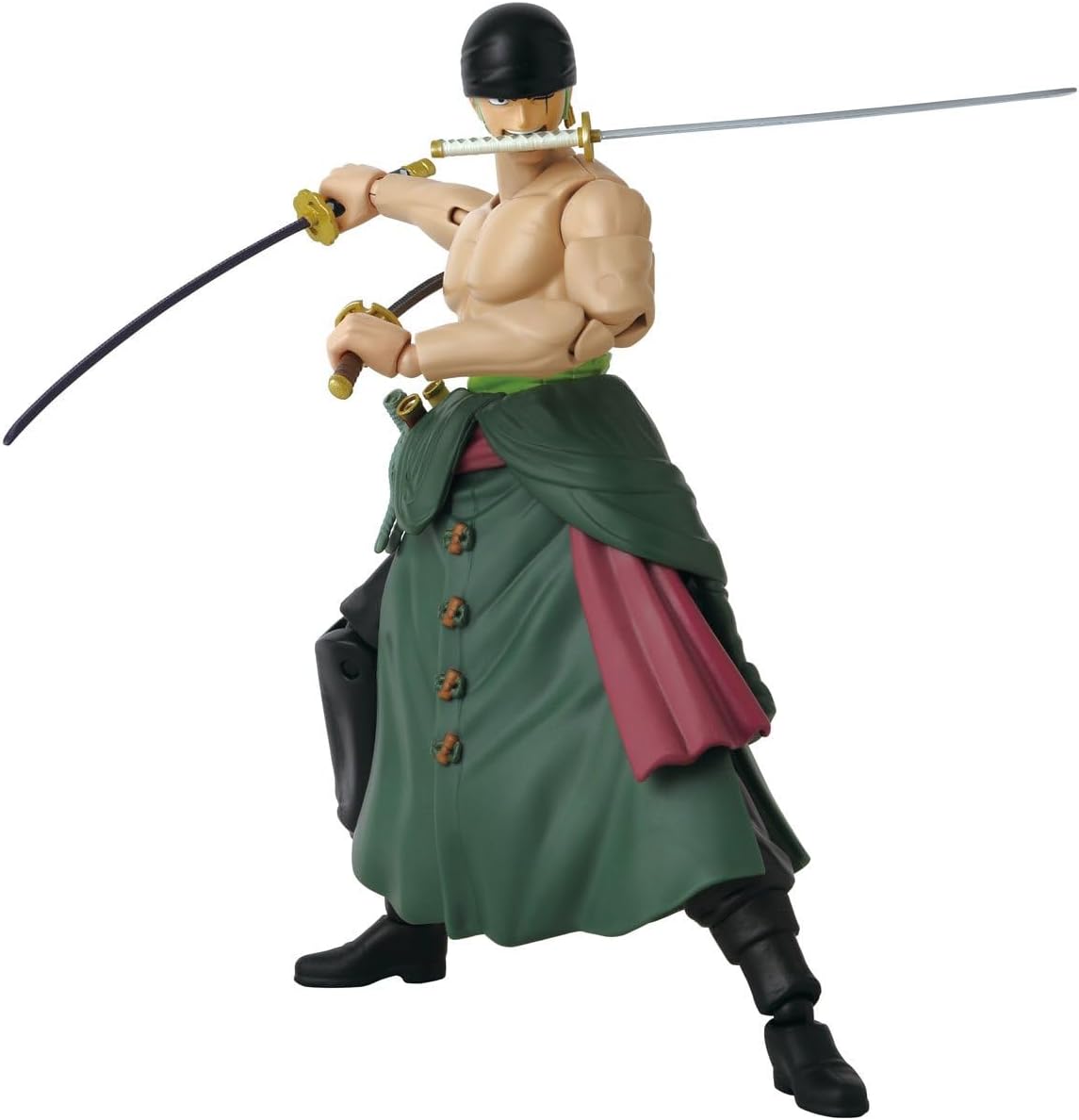 Bandai Anime Heroes One Piece Roronoa Zoro 6.5" Three Sword Style Action Figure