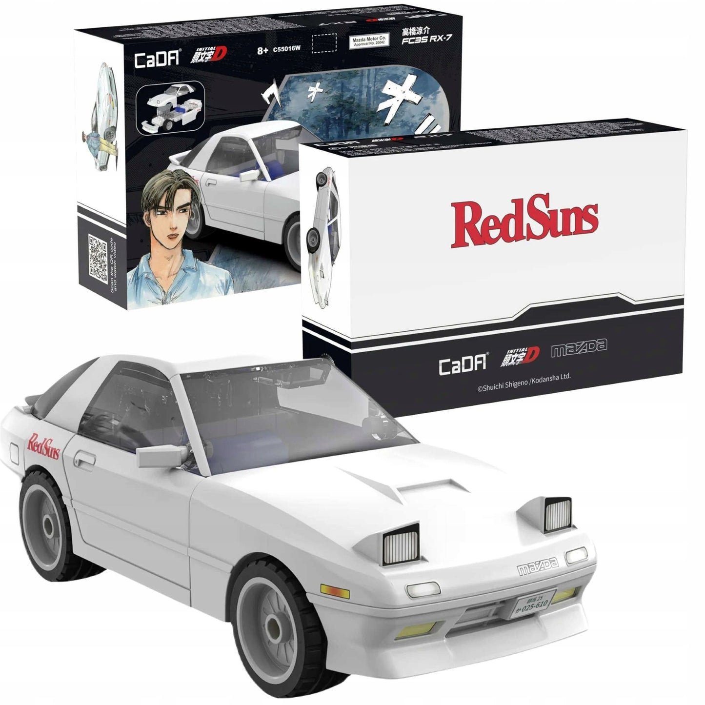 CaDa Initial D Ryosuke Takahashi Mazda RX-7 FC3S Model Kit