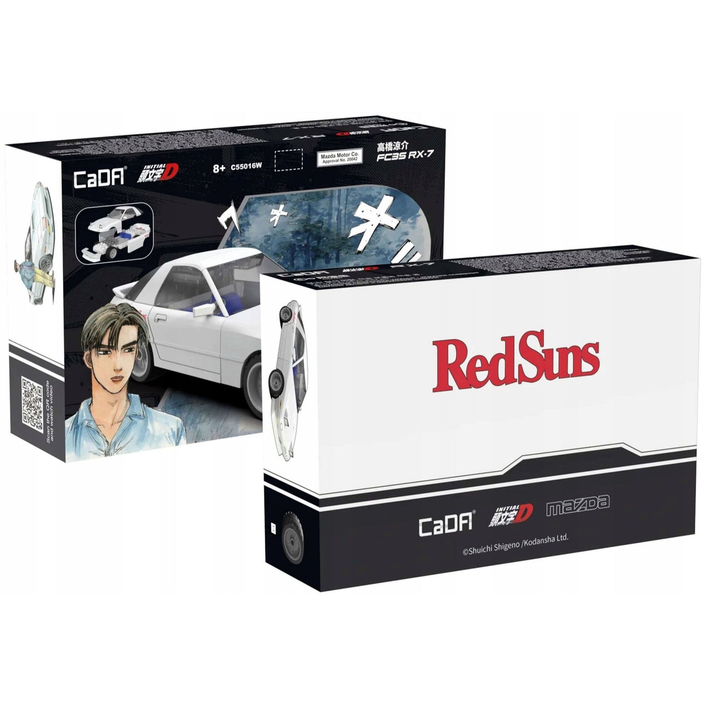 CaDa Initial D Ryosuke Takahashi Mazda RX-7 FC3S Model Kit