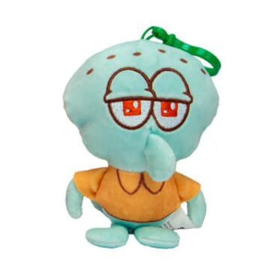 Licensed SpongeBob SquarePants 10cm Plush Bag Belt Clip - Squidward