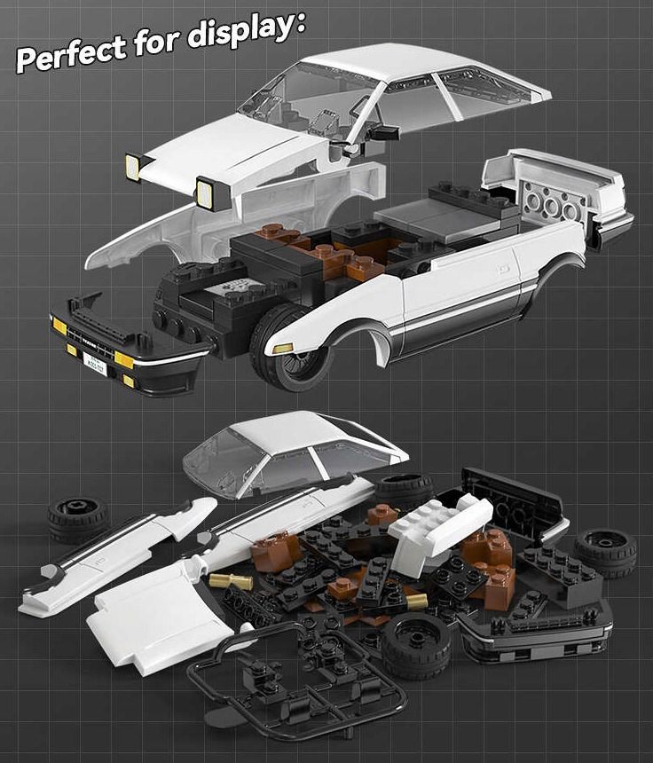 CaDa Initial D Takumi Fujiwara Toyota AE86 Trueno Model Kit