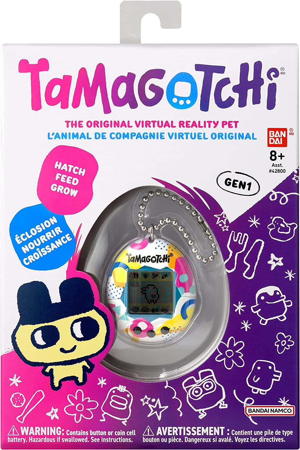 Genuine Bandai Tamagotchi Gen 1 - Memphis Style