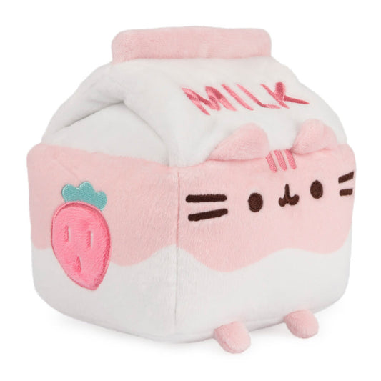 Pusheen Sips Strawberry Milk Plush 12cm