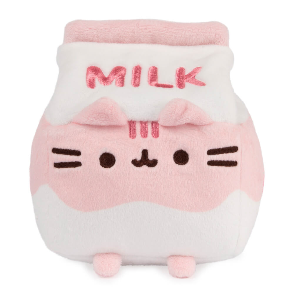 Pusheen Sips Strawberry Milk Plush 12cm