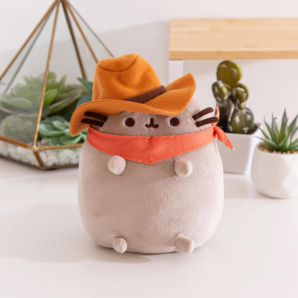 Gund Pusheen Cowboy Squisheen Standing Plush 20cm