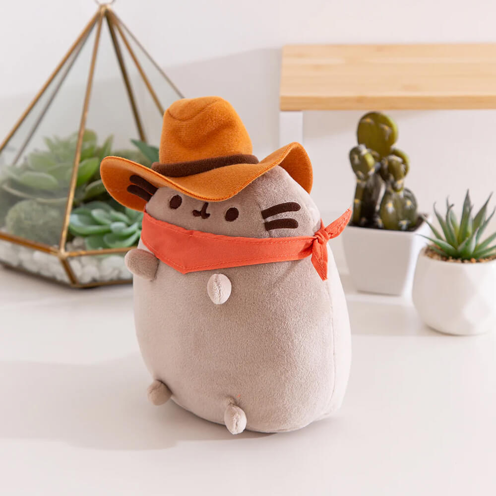 Gund Pusheen Cowboy Squisheen Standing Plush 20cm