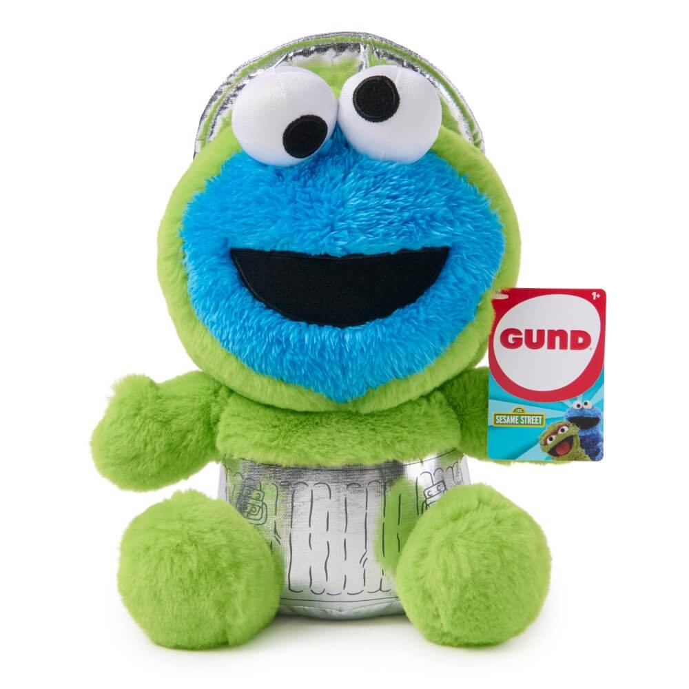 Gund Sesame Street Cookie Monster x Oscar the Grouch Buddy Up Plush 30cm