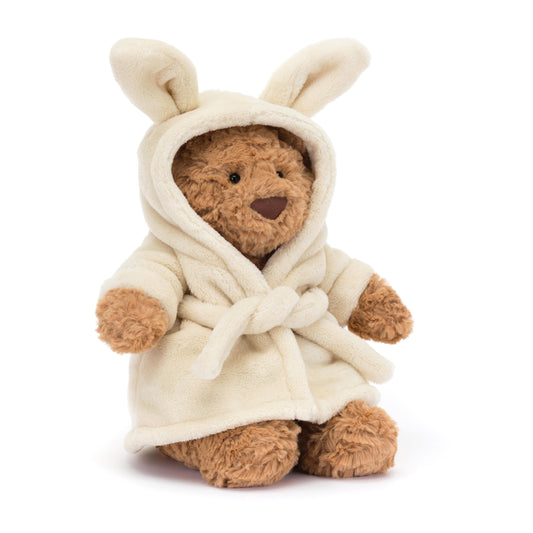 Jellycat Bartholomew Bear Bathrobe Plush 26cm x 12cm x 8cm