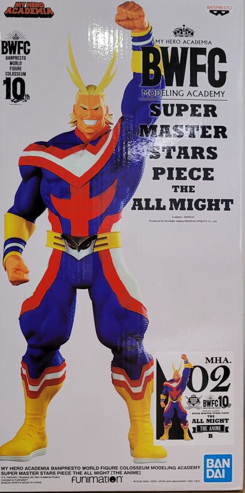 Bandai My Hero Academia WFC Modeling Academy Super Master Stars Piece The All Might (The Anime)