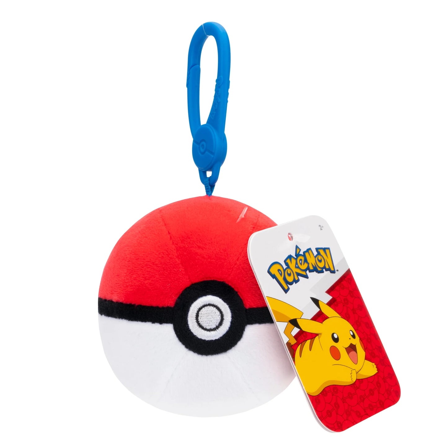 Jazwares Pokemon Clip on Plush 3.5" 8cm - Pokeball