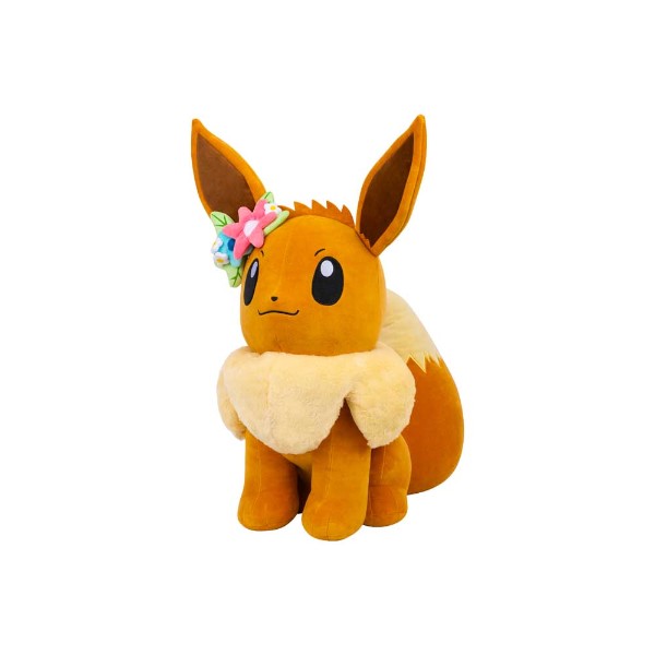 Licensed Official Pokemon 24" inch 61cm Plush - Eevee with Flower Crown