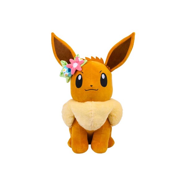 Licensed Official Pokemon 24" inch 61cm Plush - Eevee with Flower Crown