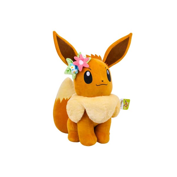 Licensed Official Pokemon 24" inch 61cm Plush - Eevee with Flower Crown