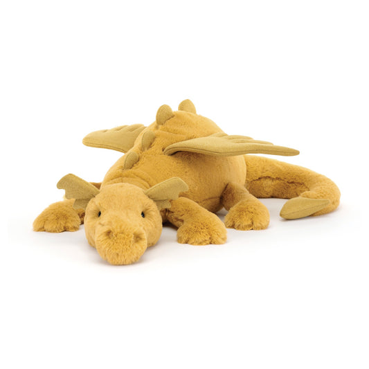 Jellycat Golden Dragon Huge Gold & Glitter Plush 99cm Long