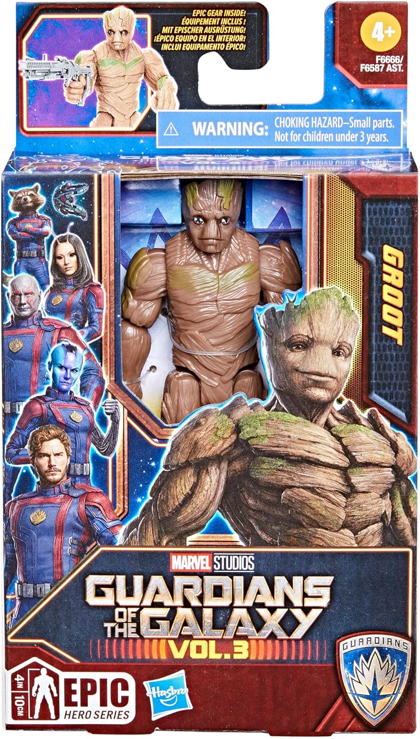 Marvel Epic Hero Series Guardians of The Galaxy Vol.3 Groot 4" Action Figure
