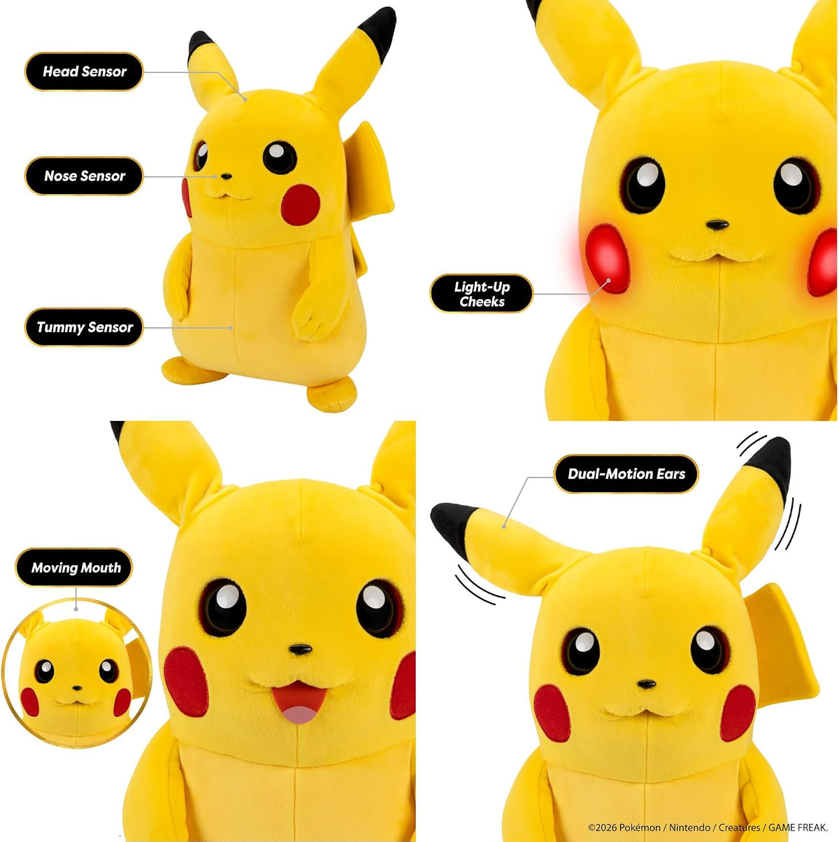 Pokemon Puppetronics Real FX Pikachu 40cm Plush Puppet