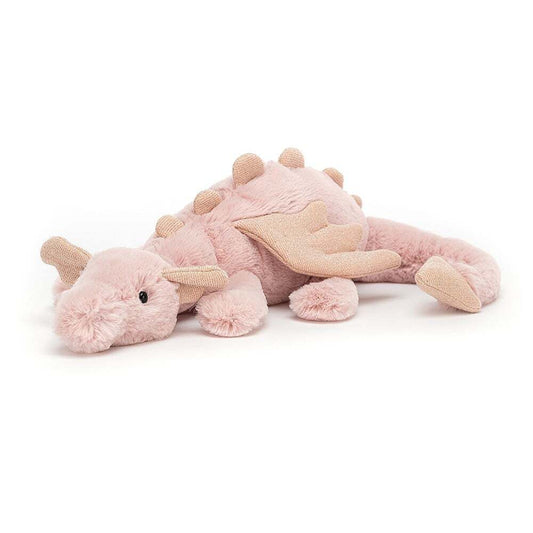 Jellycat Rose Dragon Little Plush 26cm Long