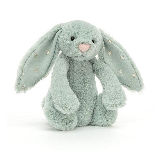 Jellycat Bashful Bunny Medium Sparklet Green 31cm Plush