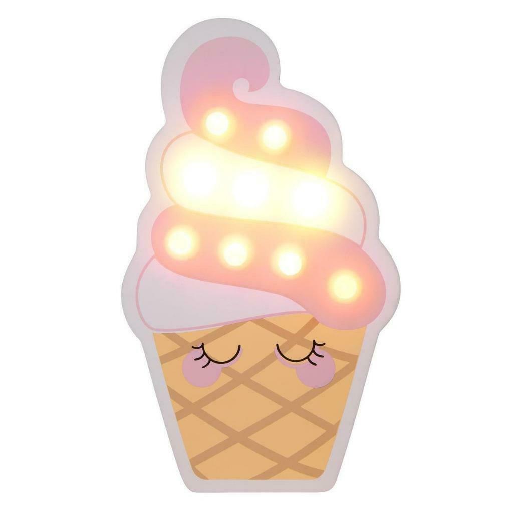 Sunnylife Kids Marquee LED Decor Light - Soft Serve Ice Cream Cone