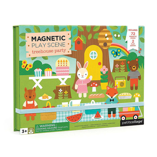 Petit Collage Treehouse Party Magnetic Play Scene